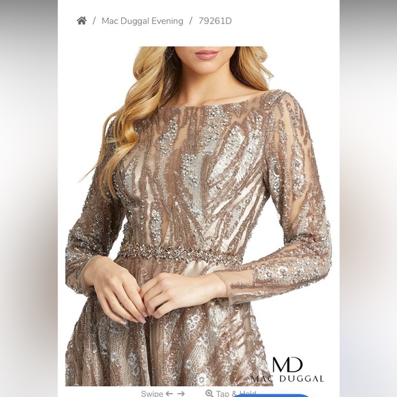Mac Duggal Gown. Worn once. Beautiful Dress. - Picture 2 of 5